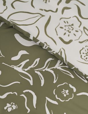 Cotton Blend Floral Bedding Set