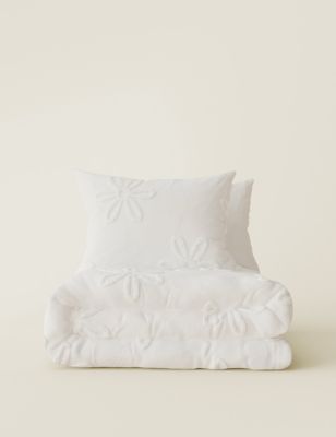 Pure Cotton Tufted Floral Bedding Set