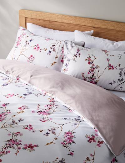 Pure Cotton Tufted Floral Bedding Set, M&S Collection