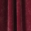 Plush Semi Matte Eyelet Curtains - darkred