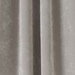 Velour Semi Matte Pencil Pleat Curtains - silvergrey