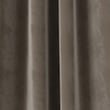 Velvet Pencil Pleat Curtains - latte