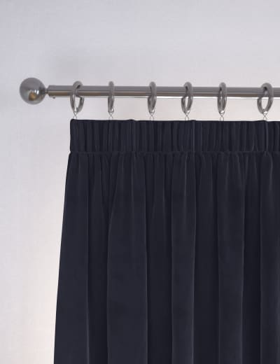 Black pencil pleat outlet curtains