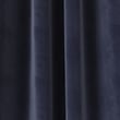 Velvet Pencil Pleat Curtains - navy