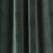 Velvet Pencil Pleat Curtains - forestgreen