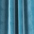 Velvet Pencil Pleat Curtains - teal