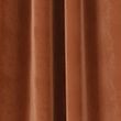 Velvet Pencil Pleat Thermal Curtains - rust
