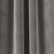 Velvet Pencil Pleat Curtains - grey