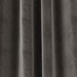 Velvet Pencil Pleat Thermal Curtains - charcoal