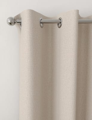 Brushed Eyelet Blackout Curtains