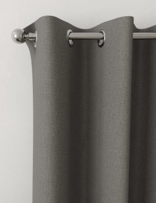 Brushed Eyelet Blackout Curtains