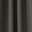 Brushed Pencil Pleat Blackout Curtains - charcoalmix