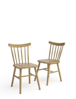 Set of 2 Newark Spindle Dining Chairs