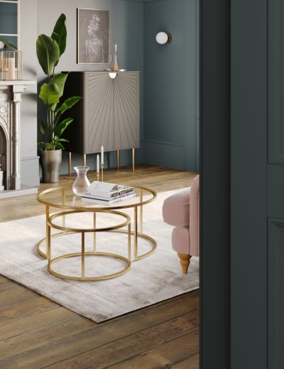 M&s glass on sale coffee table