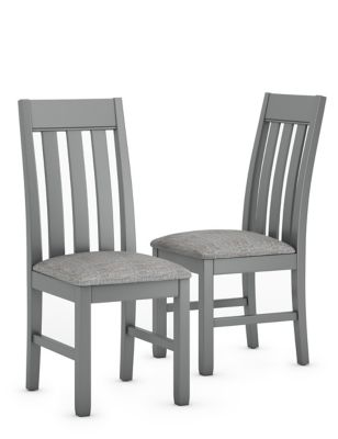 Set of 2 Padstow Padded Dining Chairs