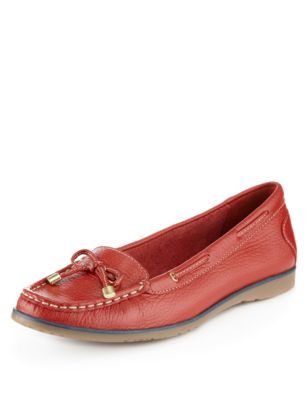 Leather Boat Shoes | M&S