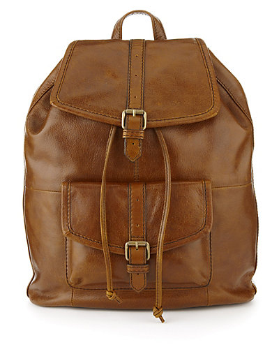 Leather Buckle Rucksack | M&S
