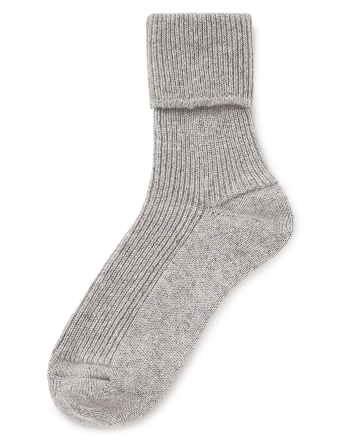 Pure Cashmere Heavyweight Socks Grey Marl | Voonoodle