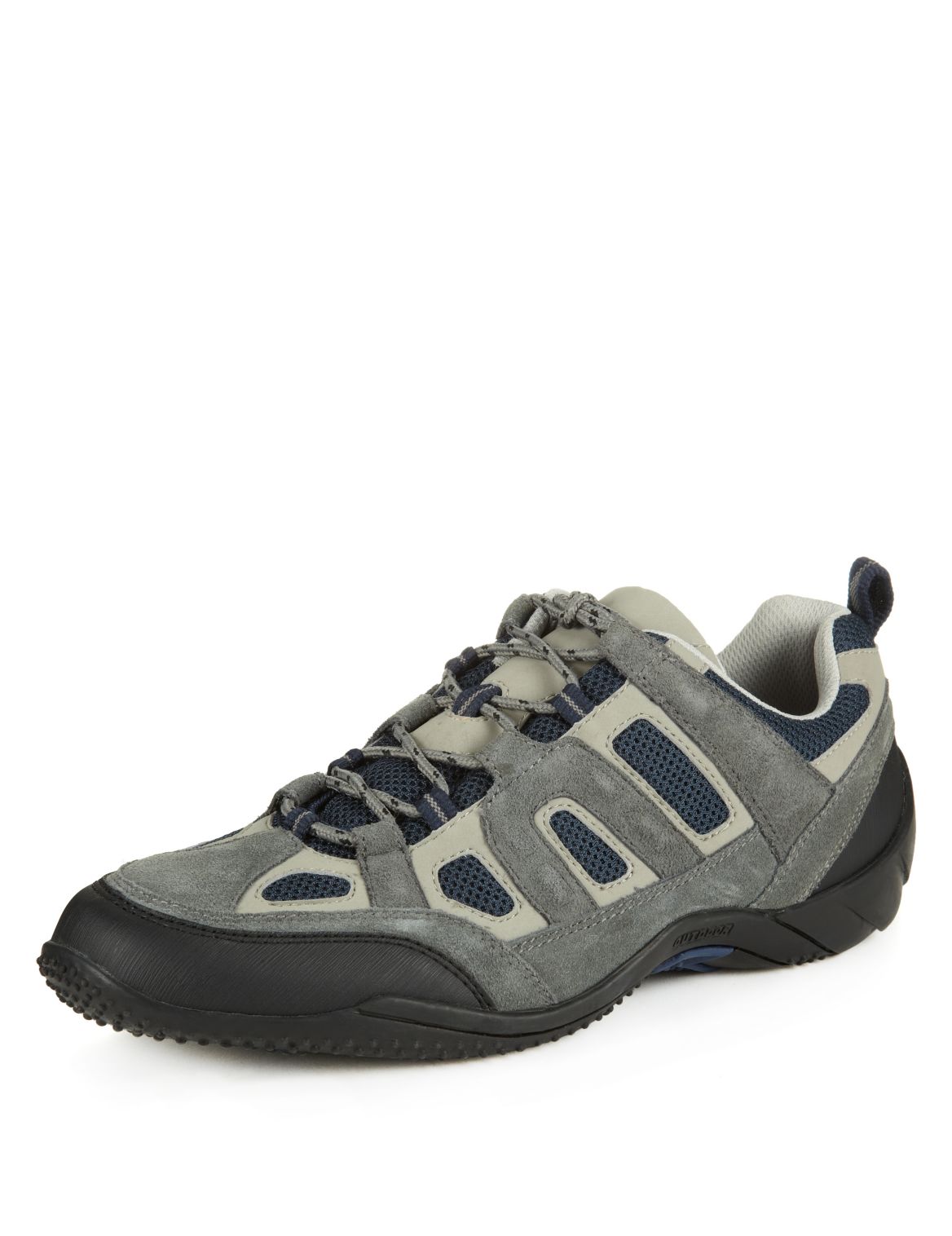 Lightweight Hiker Lace Up Trainers Grey Mix | Eizzy