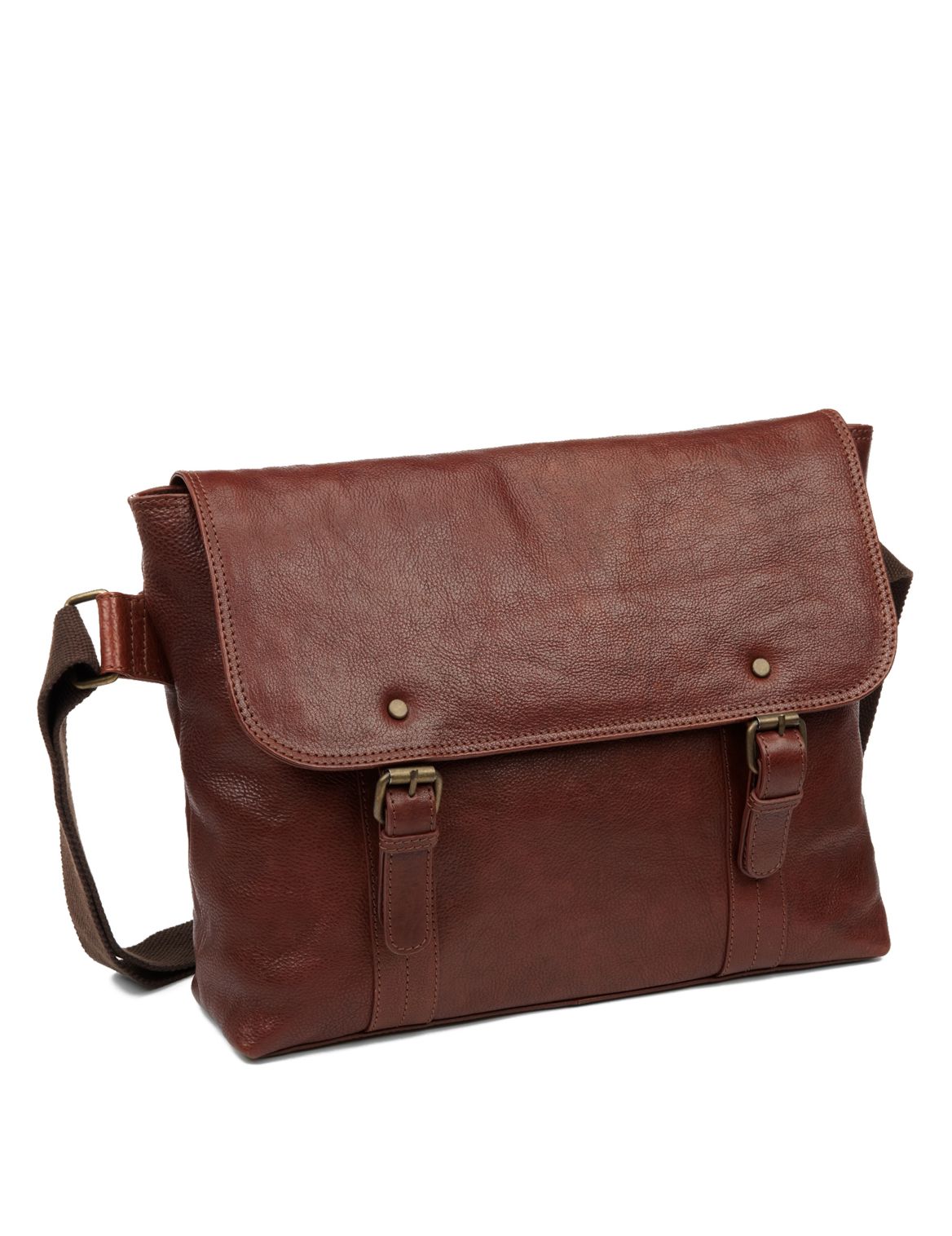 Leather Dispatch Bag Brown | Edgemix