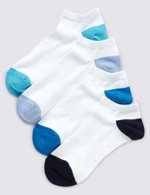 

Хлопковые спортивные носки Freshfeet™ с контрастными носком и пяткой (4 пары)