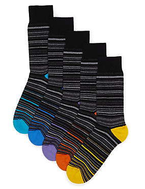 Men's Socks | Striped & Liner Socks | M&S