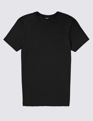 

Мягкая нательная футболка Supima Cotton и MicroModal®, Черный