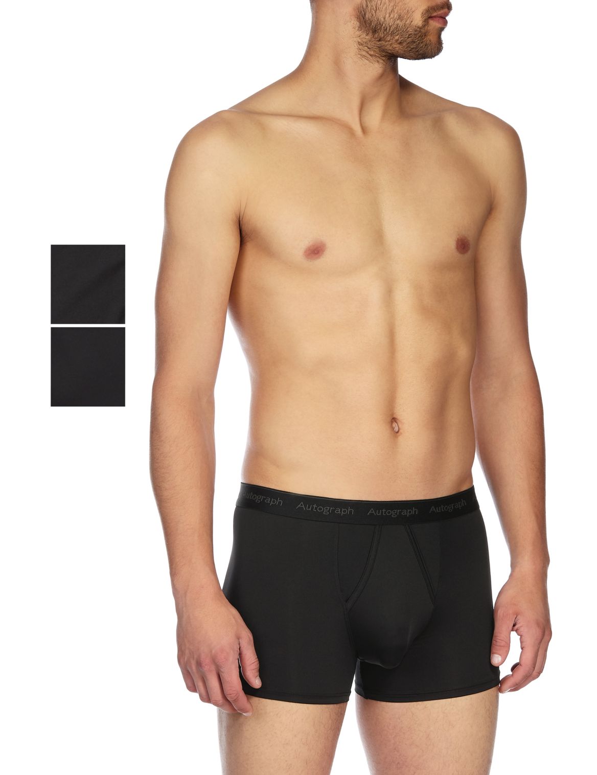 2 Pack Microskin Trunks Black | Myvee