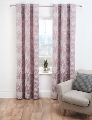 Plum Floral Curtains Home The Honoroak