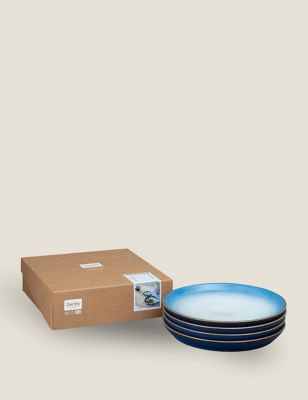 Set of 4 Blue Haze Dinner Plates