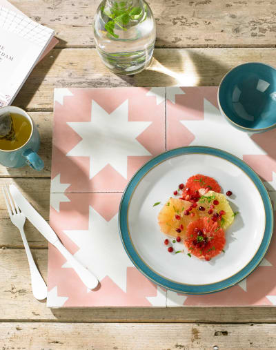 Denby azure dinner on sale set