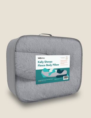 Grey Sherpa Fleece Body Pillow