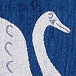 Pure Cotton Swim Swam Swan Towel - bluemix