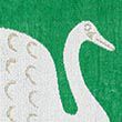 Pure Cotton Swim Swam Swan Towel - greenmix
