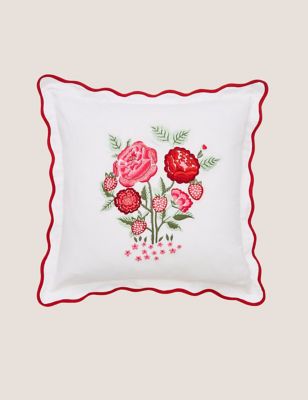Pure Cotton Strawberry Garden Cushion