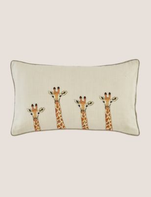 Pure Cotton ZSL Giraffe Cushion