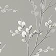 Pussy Willow Blackout Roller Blind - steel