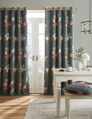 Pure Cotton Rosemore Eyelet Curtains