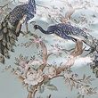 Belvedere Embroidered Cushion - duckegg