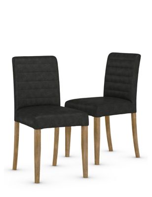 Set of 2 Groove Dining Chairs