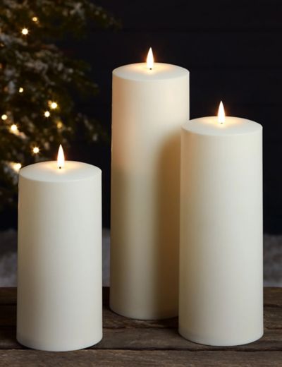 6 TruGlow® Autumnal Remote Controlled LED Taper Candles –