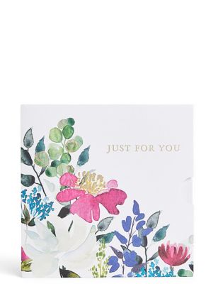Purple Floral Gift Card