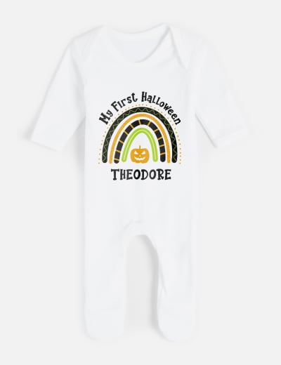 Personalised First Halloween Babygrow (0-12 Mths) 17 of 30