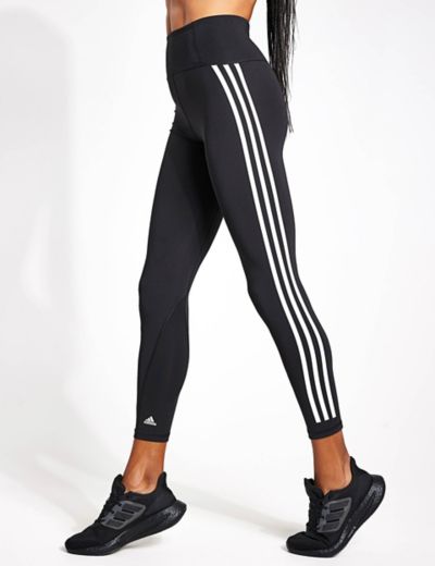 Seamless Striped High Waisted Leggings, Adidas