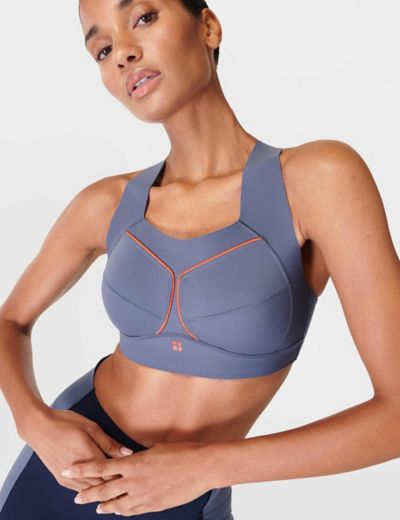 M&S Sports Bra Extra High Impact Ultimate Bounce Zip Front 32 34 36 38  ABCDE (H) 