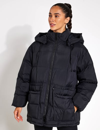Longline running jacket clearance