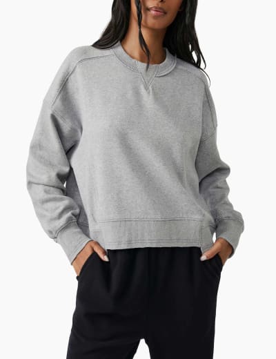 Cotton Rich Longline Sweatshirt M S Collection M S