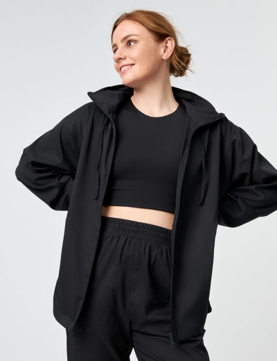 Black zip up 2025 coat