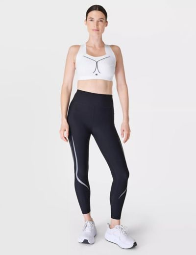 Sweaty Betty Therma Boost 2.0 Running Leggings - Grey Reflective Print –  World of Leggings