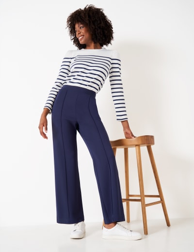 Ponte straight hot sale leg trousers
